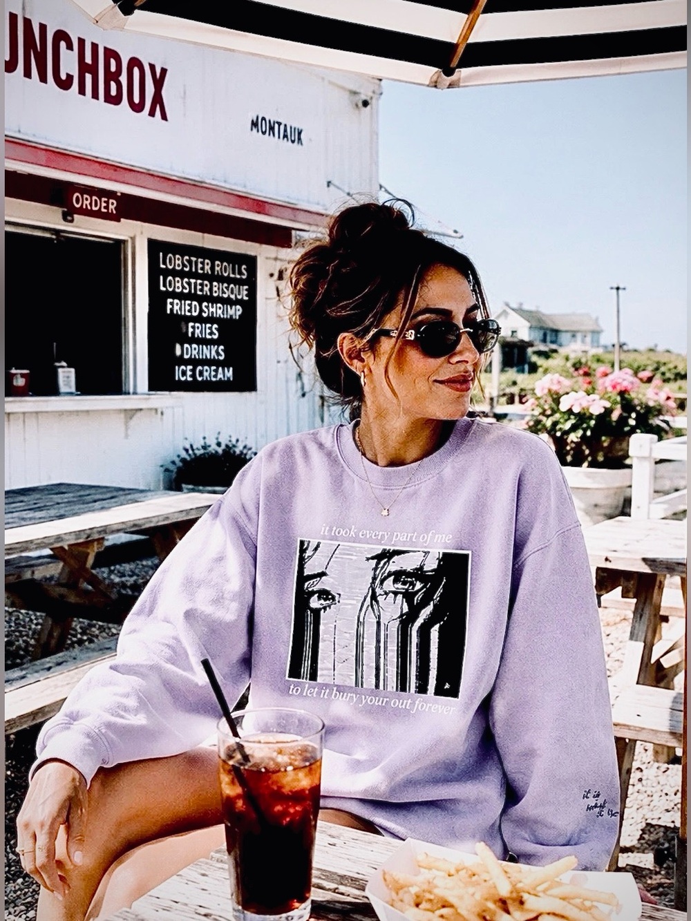 BOYS LIE 🚺 OSFM sweatshirt My ATTENTION BYE POWER lilac lavender best 6 • 8 • 10
